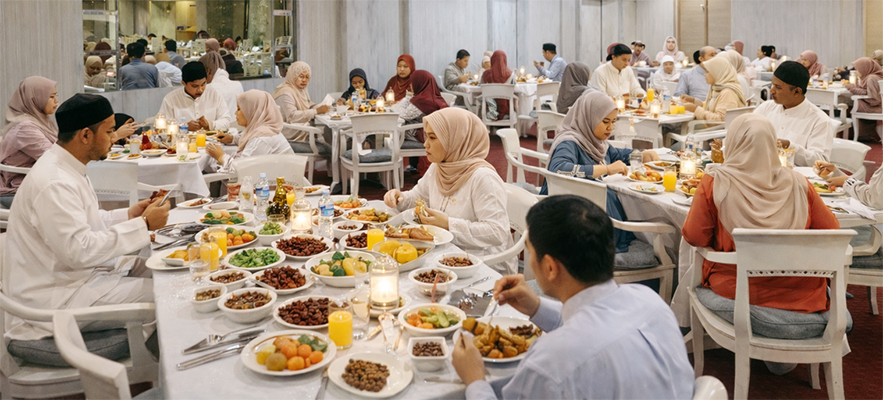 Perpaduan Kuliner Nusantara dan Aksi Berbagi di Sunset Ramadan